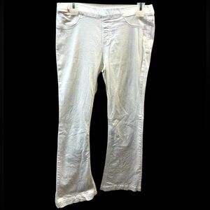 Cello elastic waistband White Casual flare lag jeans ladies sz L
